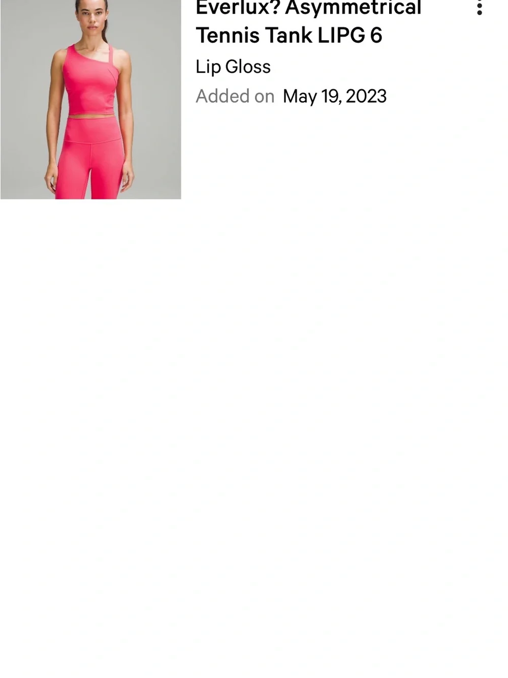 lululemon athletica Coral High-Rise Leggings & Crop Tank Set